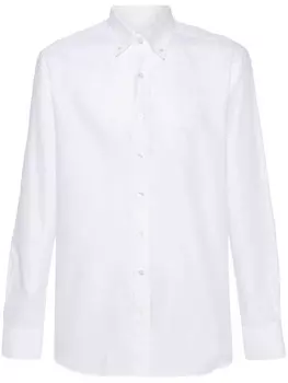 ETRO рубашка поло с вышивкой Pegaso, белый