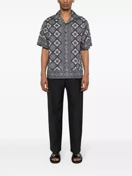 ETRO рубашка с абстрактным принтом, фиолетовый