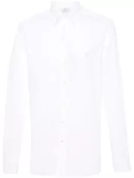 ETRO рубашка с длинными рукавами и декором Pegaso, белый