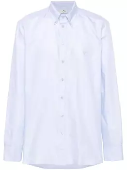 ETRO рубашка с логотипом Pegaso, синий