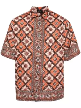 ETRO рубашка с принтом, оранжевый
