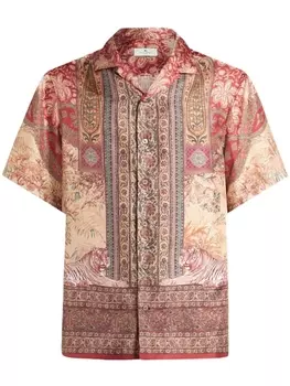ETRO рубашка с принтом пейсли, нейтральный цвет