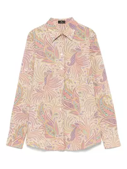 ETRO рубашка с принтом пейсли, нейтральный