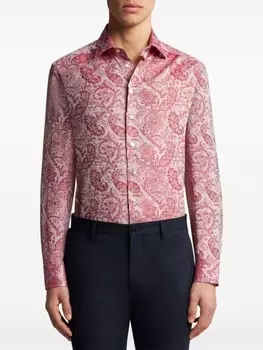 ETRO рубашка с принтом пейсли, розовый