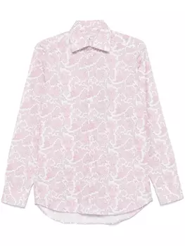 ETRO рубашка с принтом пейсли, розовый
