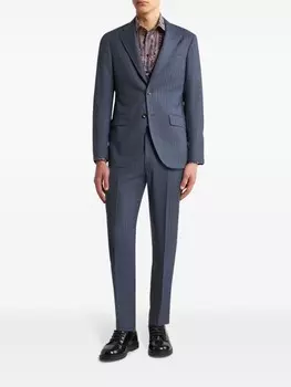 ETRO рубашка с принтом пейсли, синий