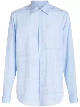 ETRO рубашка с принтом, синий