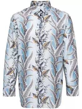 ETRO рубашка с принтом, синий