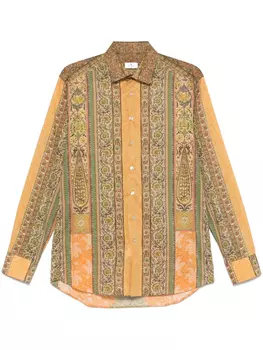 ETRO рубашка с принтом, желтый