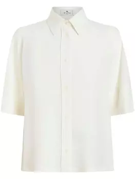 ETRO рубашка с рукавами реглан, белый