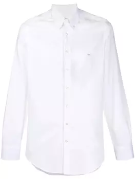 ETRO рубашка с вышитым логотипом, белый