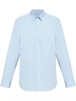 ETRO рубашка с вышитым логотипом, синий