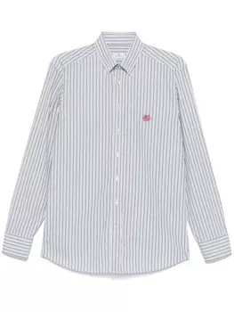 ETRO рубашка в полоску, зеленый