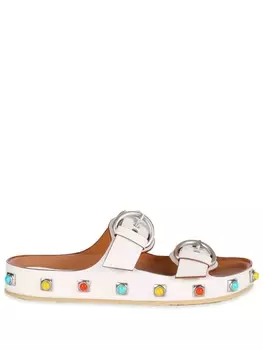 ETRO сандалии с кристаллами, белый