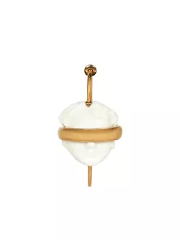 ETRO серьга с подвеской в виде головы, белый