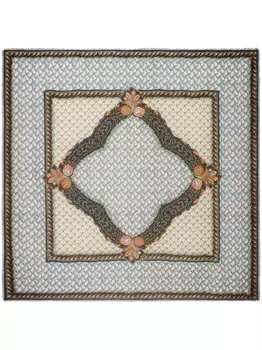 ETRO шарф с абстрактным принтом, синий