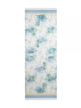 ETRO шарф с абстрактным узором, синий