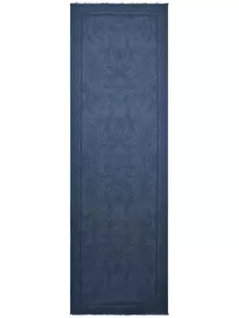 ETRO шарф с бахромой и принтом пейсли, синий