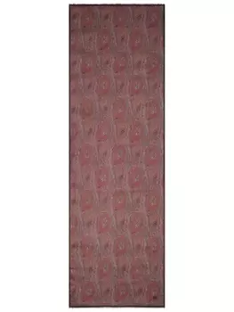 ETRO шарф с бахромой и жаккардовым узором пейсли, красный