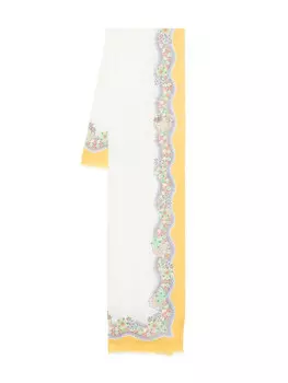 ETRO шарф с цветочным принтом, белый