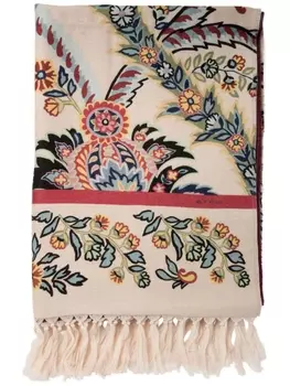 ETRO шарф с цветочным принтом, нейтральный цвет