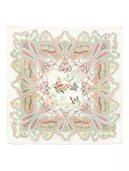 ETRO шарф с цветочным принтом, нейтральный