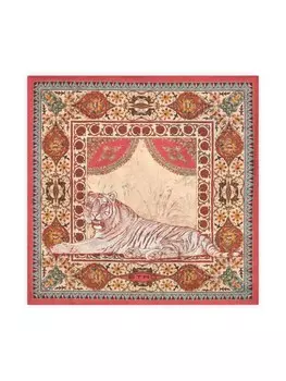 ETRO шарф с графичным принтом, красный