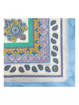 ETRO шарф с графичным принтом, нейтральный цвет