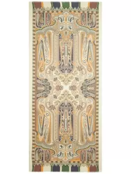 ETRO шарф с принтом пейсли, нейтральный цвет