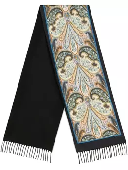 ETRO шарф с принтом пейсли, синий