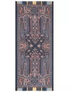 ETRO шарф с принтом пейсли, синий