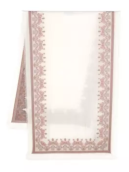 ETRO шарф Shaal-nur из смесового кашемира, белый