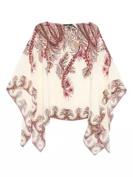 ETRO шелковая блузка, нейтральный