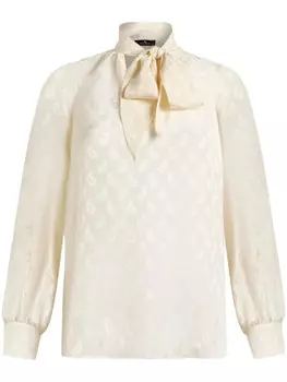 ETRO шелковая блузка с узором пейсли, нейтральный