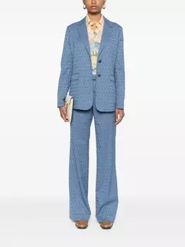 ETRO шелковая рубашка с рисунком-иллюстрацией, желтый