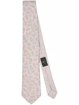 ETRO шелковый галстук с принтом пейсли, розовый