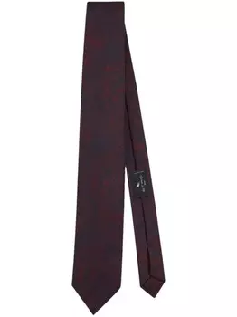 ETRO шелковый галстук с узором пейсли, красный