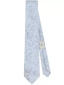 ETRO шелковый галстук с узором пейсли, синий