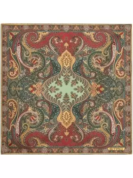 ETRO шелковый платок-паше с абстрактным принтом, красный