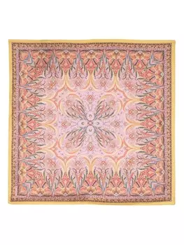 ETRO шелковый платок с геометричным принтом, фиолетовый