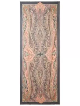 ETRO шелковый платок с принтом пейсли, нейтральный цвет