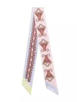ETRO шелковый платок с принтом пейсли, розовый