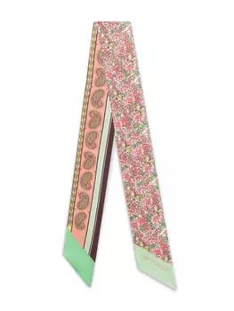 ETRO шелковый платок с принтом, розовый