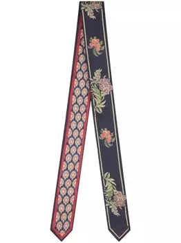 ETRO шелковый шарф с узором пейсли, синий
