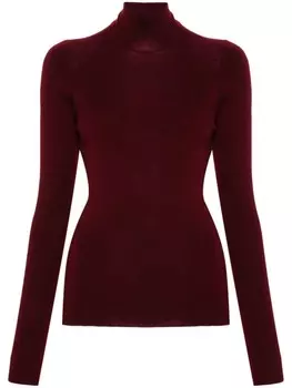 ETRO шерстяной джемпер с высоким воротником, красный