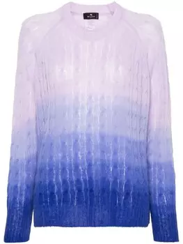 ETRO шерстяной джемпер в полоску