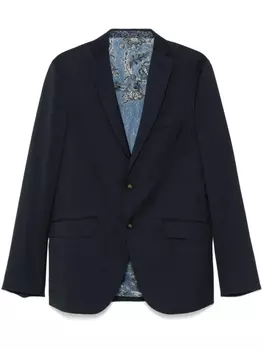 ETRO шерстяной пиджак, синий