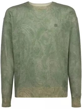 ETRO шерстяной свитер, зеленый