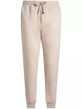 ETRO шерстяные джоггеры с вышивкой Pegaso, нейтральный цвет