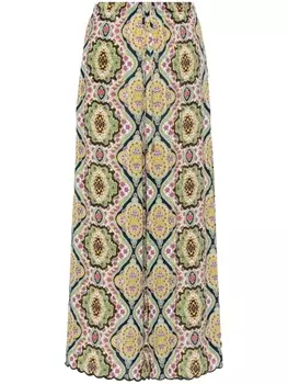 ETRO широкие брюки с завышенной талией, черный